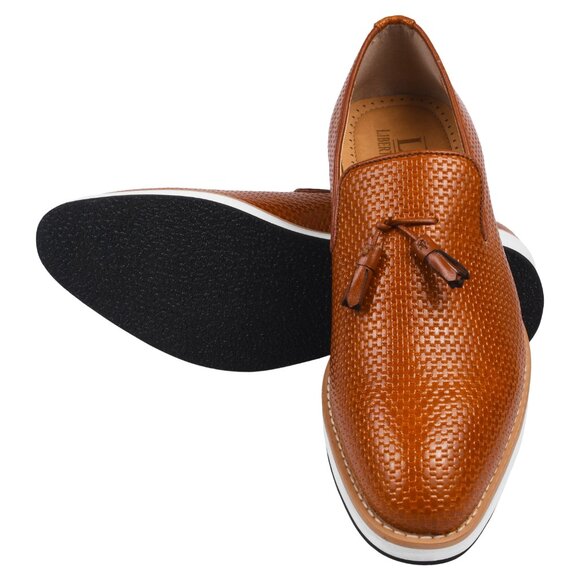 Dennis Manmade Leather Casual Loafers